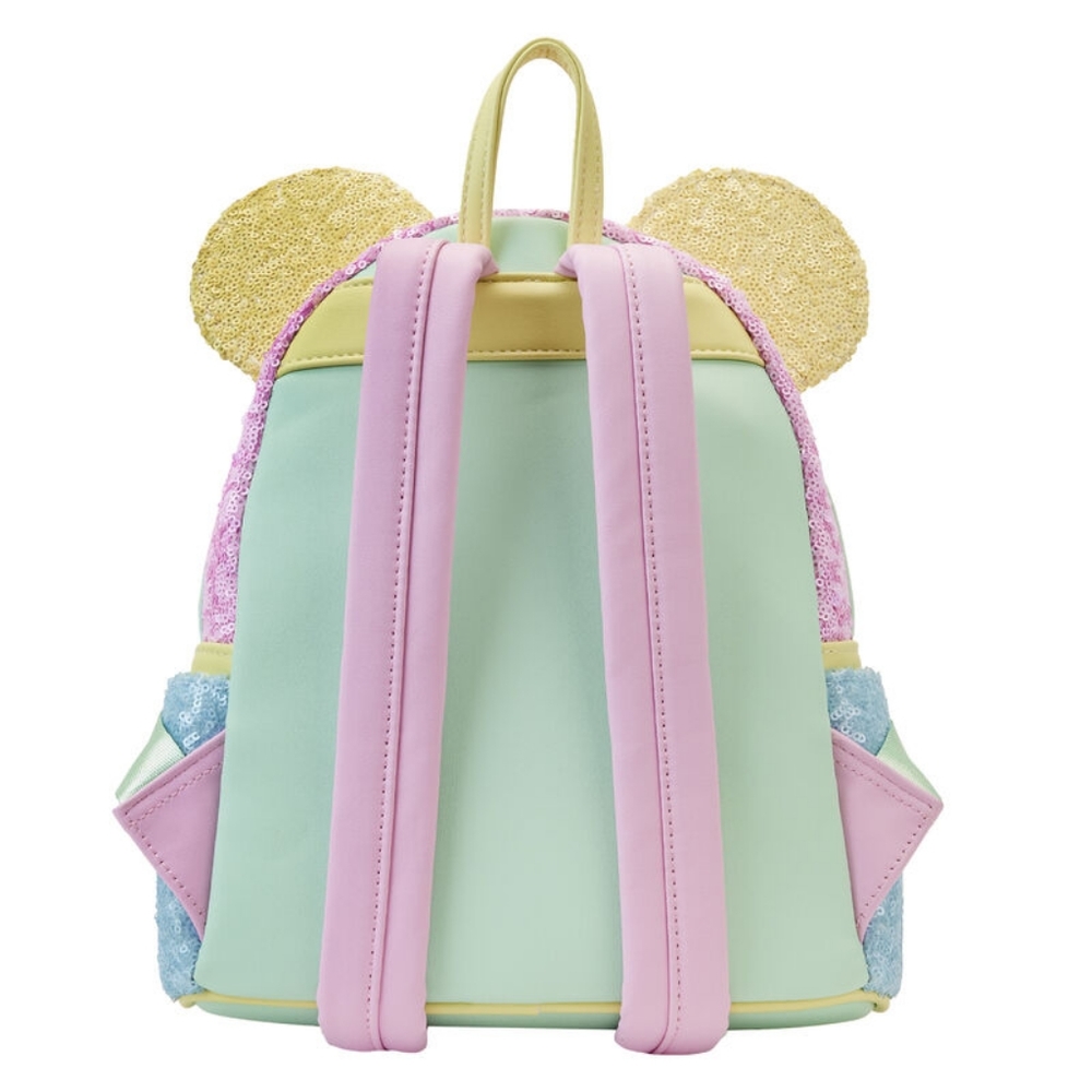 NWT Disney Loungefly Limited Edition Exclusive - Minnie Pastel Sequin Backpack - Picture 5 of 14